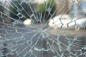 broken glass window
